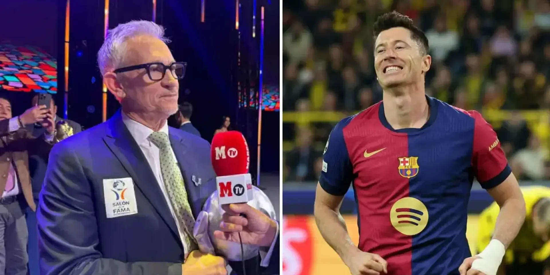 لينيكر ينهال بالمديح على ليفاندوفسكي