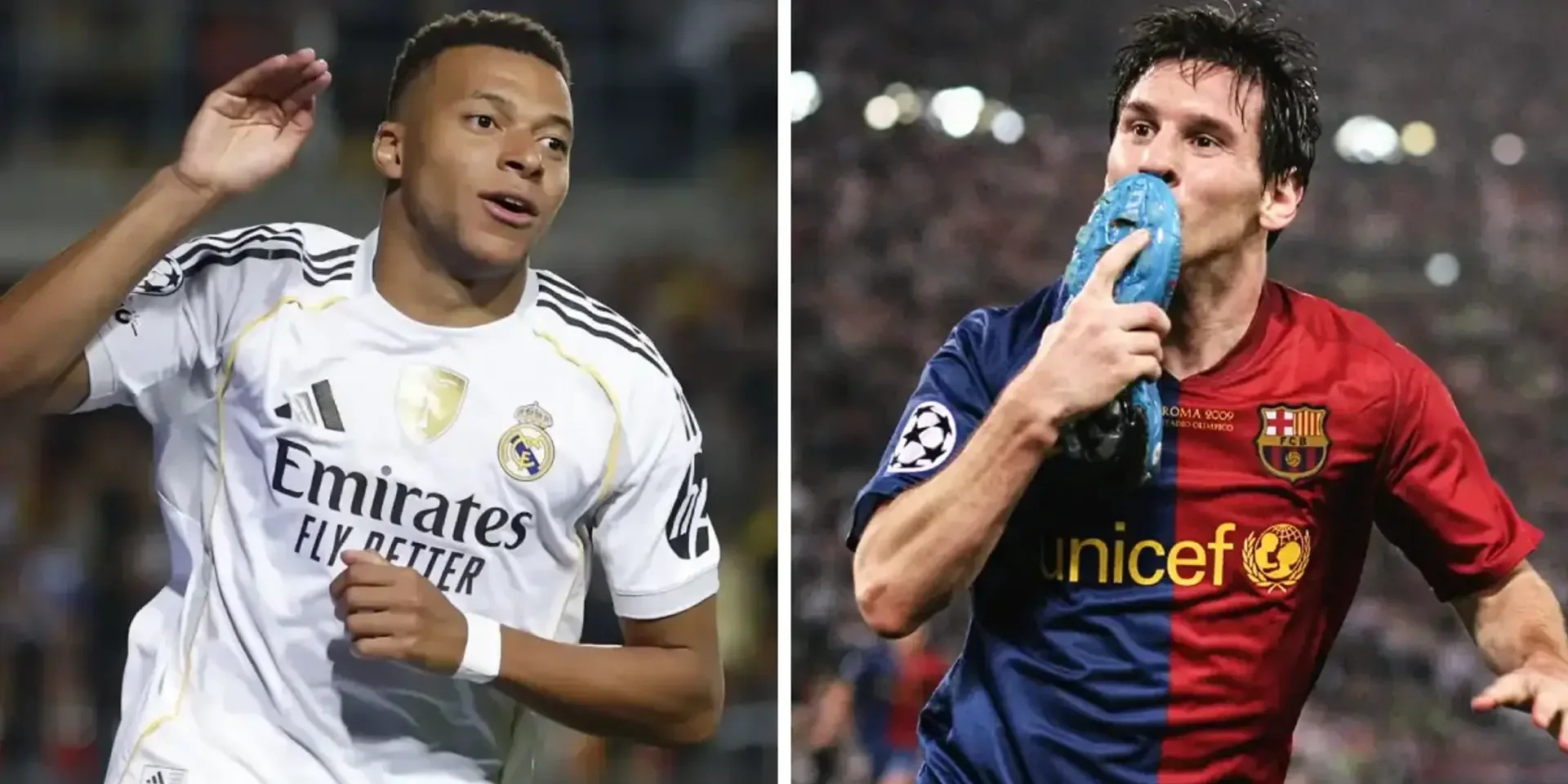 صورة: مبابي يتفوق على ميسي ورونالدو في إحصائية واحدة