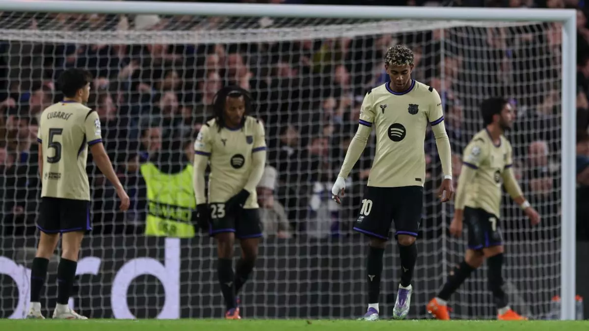 برشلونة نسي يلعب كورة في أوروبا !