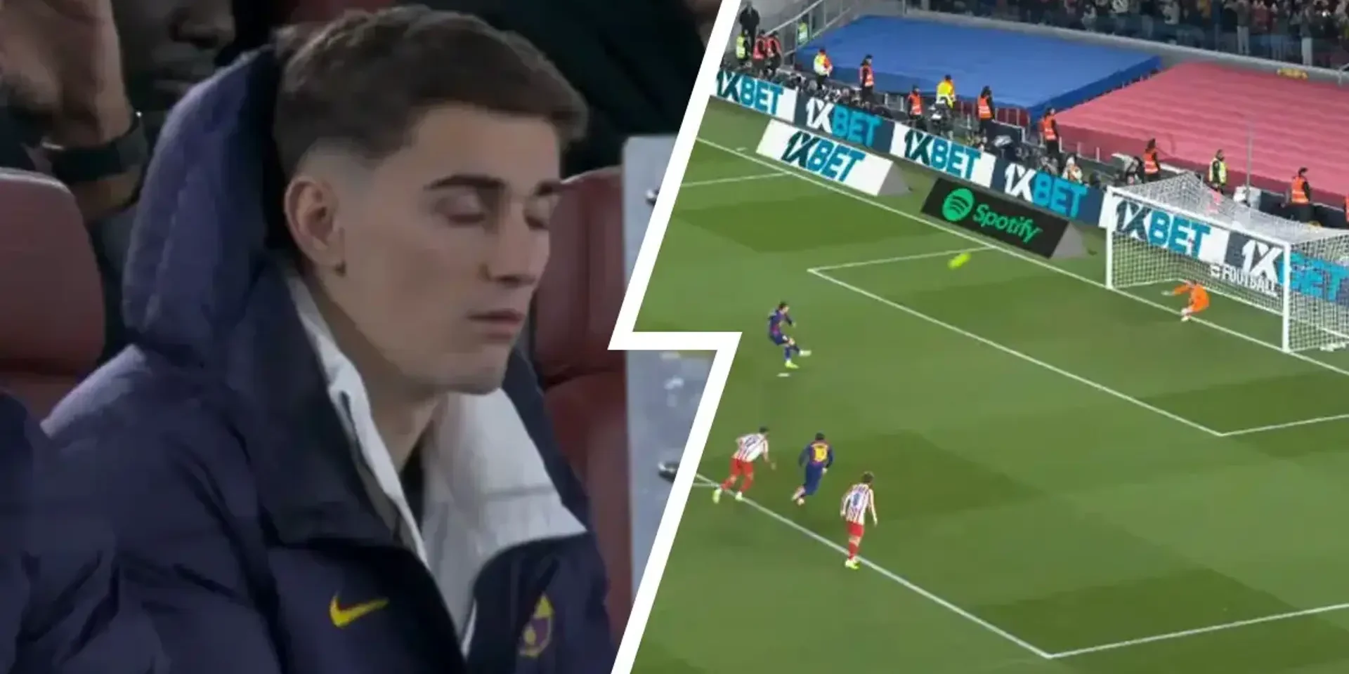 صور: رد فعل جافي على ركلة جزاء ليفاندوفسكي المهدرة