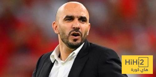 صورة .. رد فعل الركراكي على مواجهة البرازيل في كأس العالم