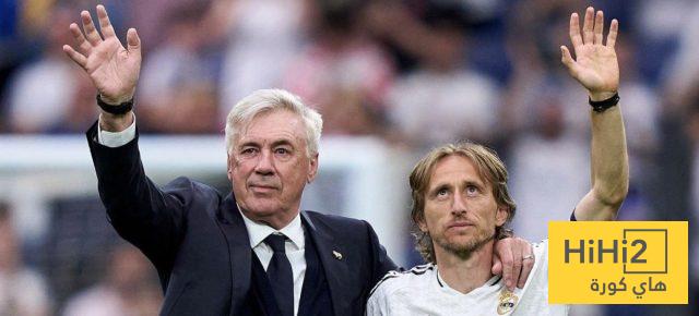 أنشيلوتي يشيد بمودريتش