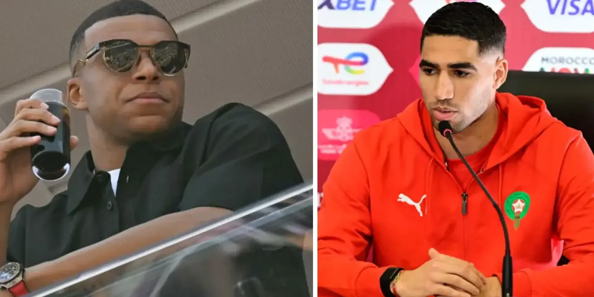 حكيمي يعلق على دعم مبابي له ولمنتخب المغرب