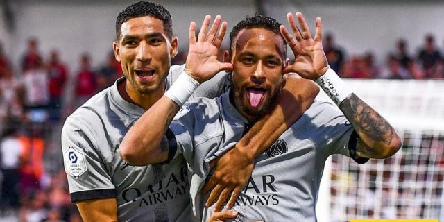 نيمار يشجع المغرب من اجل اشرف حكيمي