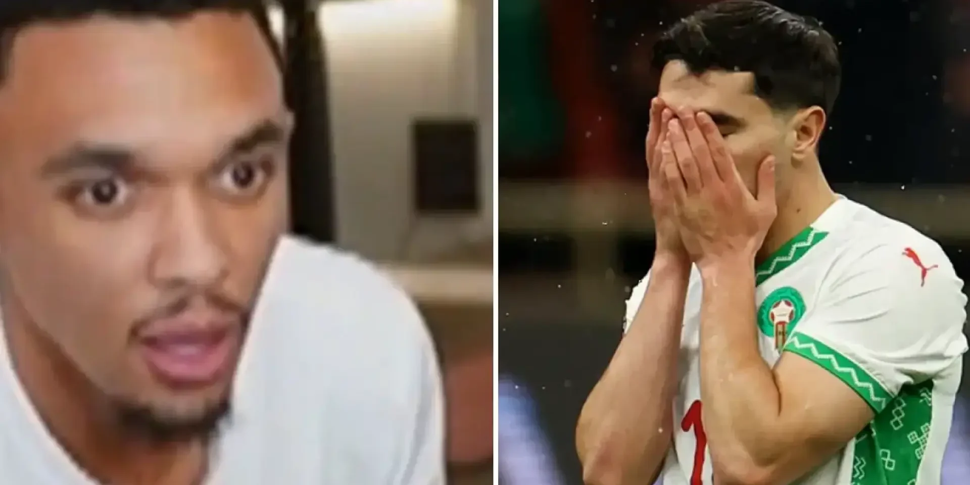 رد فعل ألكسندر أرنولد على ركلة دياز المهدرة مع المغرب