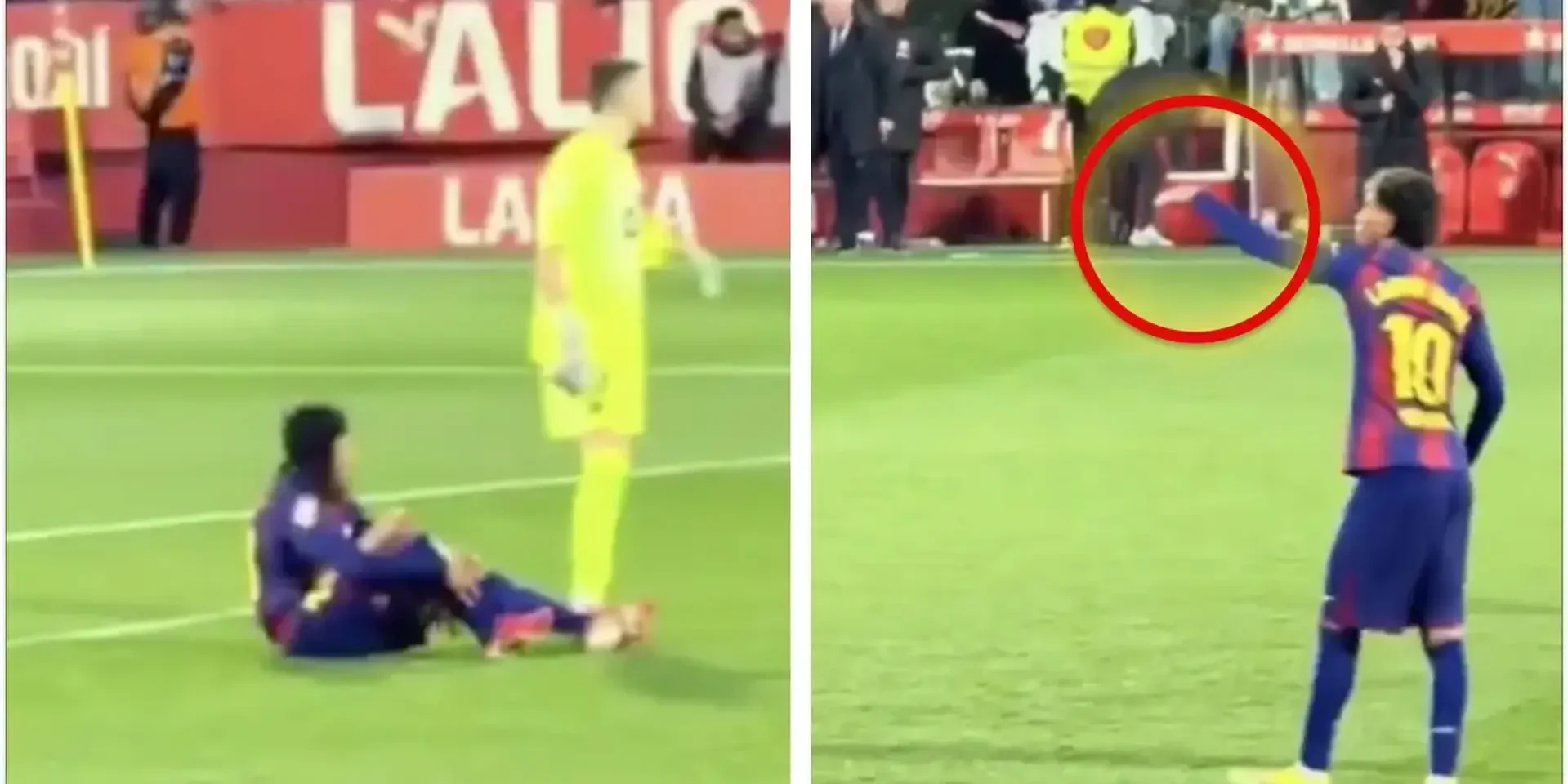 ماذا فعل لامين يامال لمحاولة إلغاء هدف جيرونا الثاني؟