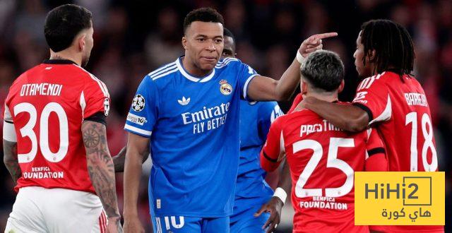 نتائج بنفيكا قبل مواجهة ريال مدريد
