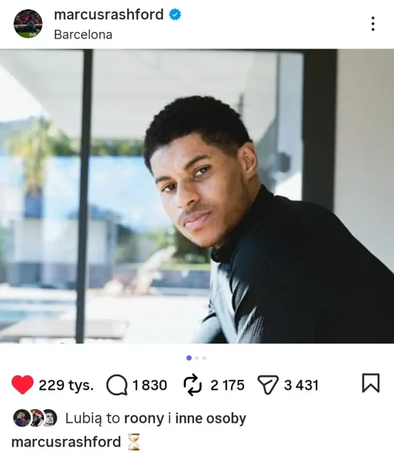 صورة: رسالة غامضة تثير التكهنات حول مستقبل راشفورد 1