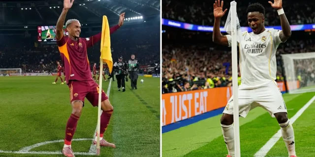 لاعب روما يقلد احتفال فينيسيوس المثير ضد بنفيكا