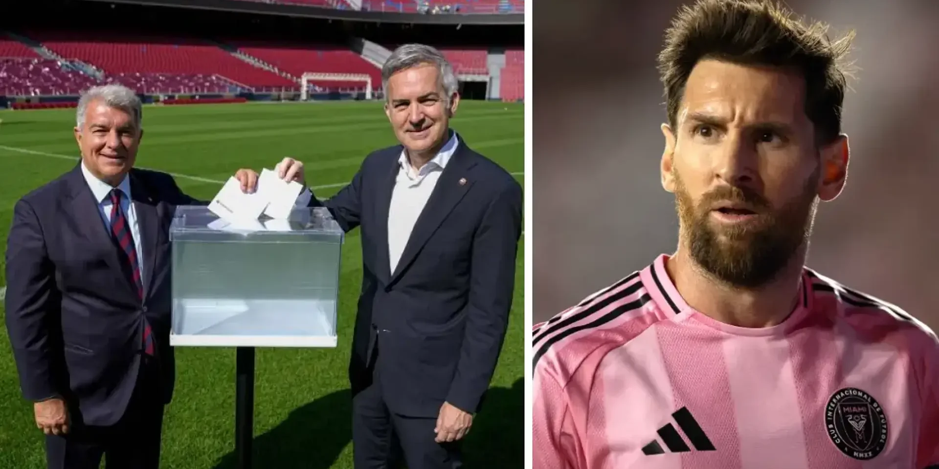 ميسي يلتزم الصمت التام في انتخابات برشلونة