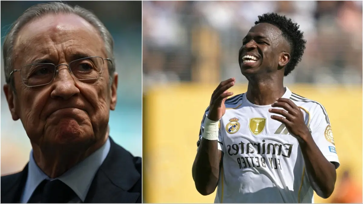 بيريز يفضل سياسة النعامة وترك ريال مدريد يغرق ! والسبب فينسيوس