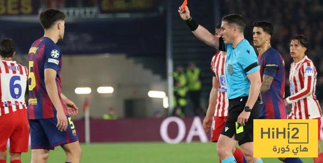كوبارسي يعلق على واقعة طرده ضد اتلتيكو مدريد في دوري الابطال