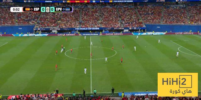 احصائيات نصف ساعة بين إسبانيا والرأس الأخضر في كأس العالم