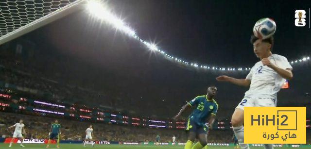 منتخب أوزبكستان يسجل هدف التعادل في شباك كولومبيا