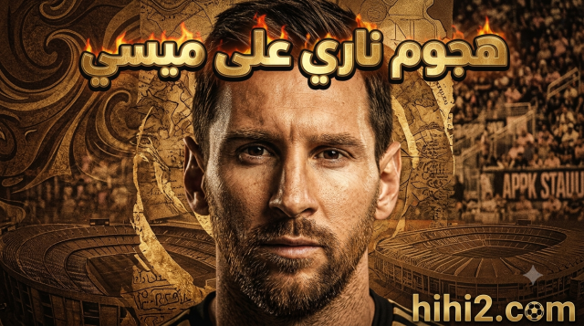 هجوم ناري على ميسي  !