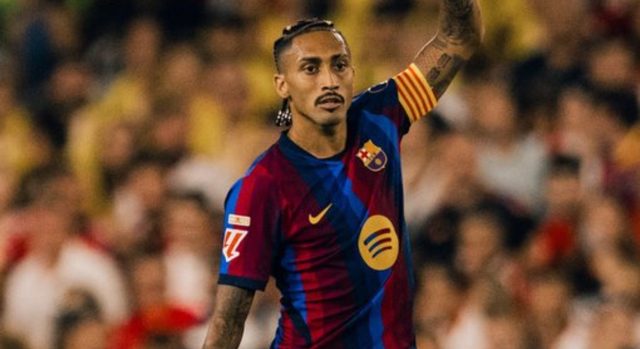 ترتيب هدافي الدوري بعد هدف رافينيا الأول ضد اشبيلية