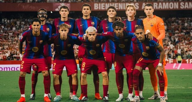 صورة : الأعلى تقييما من برشلونة في الشوط الاول ضد اشبيلية