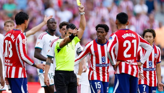 تقييم كارثي لحكم مباراة ريال مدريد و اتلتيكو في الديربي
