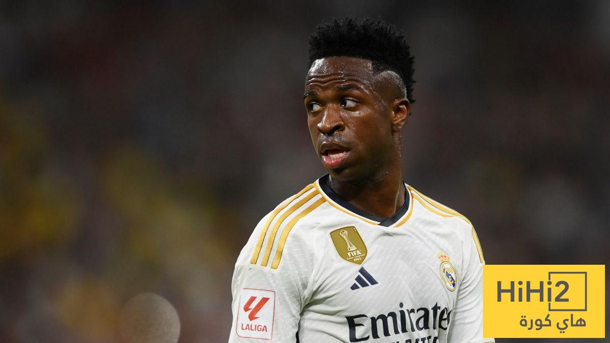 فينيسيوس في أسوأ مستوياته منذ وصوله إلى ريال مدريد